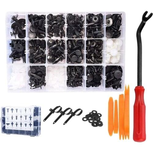 455 Pcs Car Retainer Clips Kit with Fastener Remover, for BMW Benz Mazda GM Ford Toyota Honda Door Fastener Clips