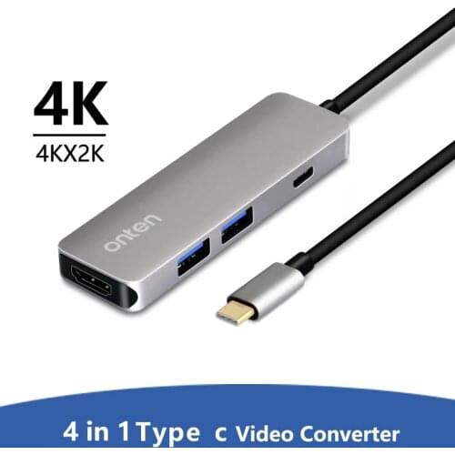 Type C To 4K TV Minitor HDMI-compatible Video Converter Cable Adapter USB 3.0 HUB for MacBook PC for Samsung Galaxy S10 S9 S21