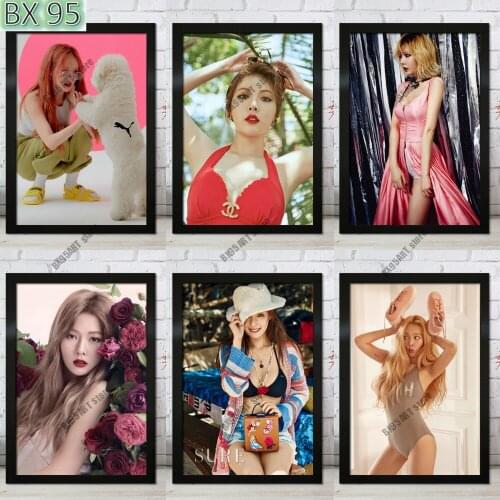 DIY 5D Diamond Painting Full Round Hyuna Korean Star Diamond Mosaic Embroidery Picture Cross Stitch Kits Home Decoration Gift