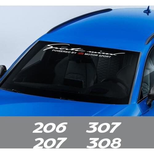 Car Front Rear Windshield Stickers For Peugeot 206 207 208 301 306 307 308 406 407 408 508 607 2008 3008 5008 Auto Accessories