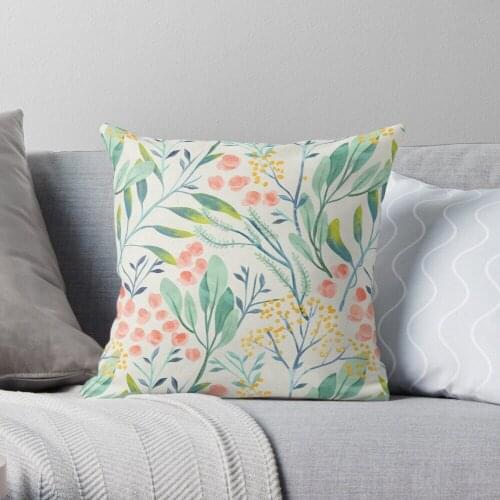 Botanical Garden Throw Pillow Cushion Cover Polyester throw pillows case on sofa home living room car seat decor 45x45cm