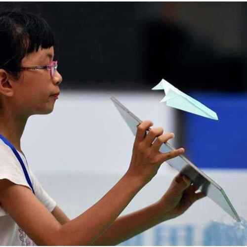 Never Falling Surfing Paper Aircraft Magic Toy Hand Throw Flying Glider Planes Educational Toys Kids Toy Gift Outdoor Toy