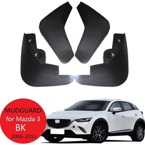 For Mazda 3 BK Sedan 2006 2007 2008 2009 2010 2011 2012 2013 Car Fender Mud Guard Flap Splash Flaps Mudguards Accessories 4PCS