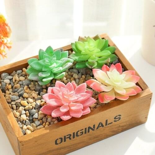 Simulated Artificial Plant Fake Flower Mini Succulent Potted Creative Micro-landscape DIY Hotel Cafe Decoration Plastic Bonsai