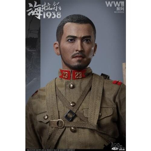 Hot Sales Scale 1/6th WWII Japanese Head Sculpture General Hailar Model For 12inch Doll Action Collectable