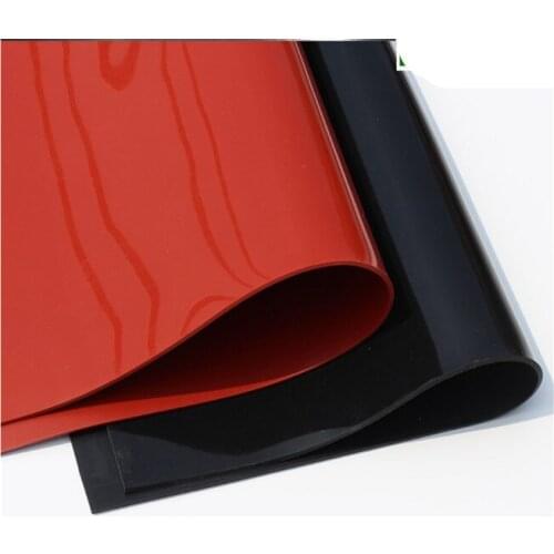 Red/Translucent/Black Silicone Rubber Sheet 500mm *500mm*1mm Sheeting for Vacuum Press Oven Heat Resistant Silicone Mat