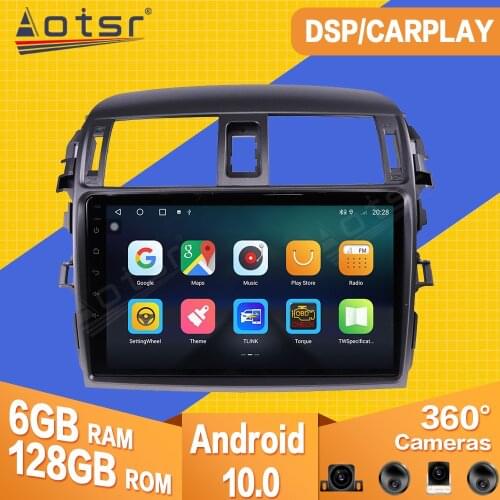 For Toyota Corolla 2006 2007 2008 2009 2010 2011 2012 Android Car Tape Radio Recorder Video Player Navi GPS Multimedia Head Unit