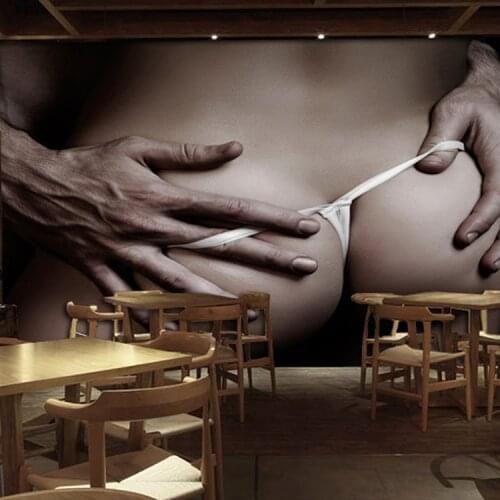 Custom made to order couple hotel rooms large mural art 3 d sexy belle theme wall paper