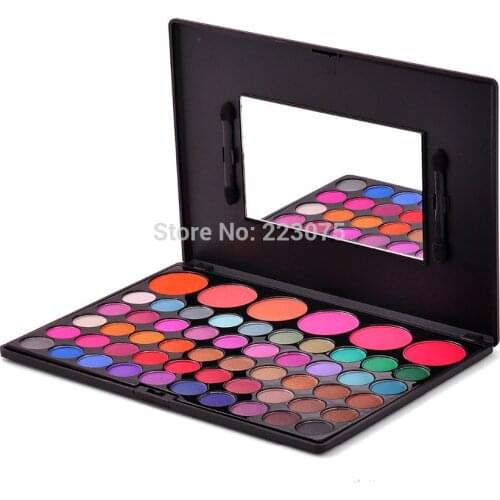 New 50 COLOR EYE SHADOW Eyeshadow 6 BLUSH PALETTE MAKEUP Palette Kit