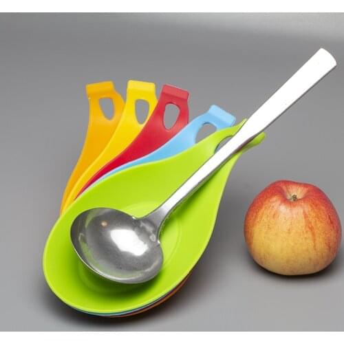 Silicone Insulation Spoon Rest Heat Resistant Placemat Drink Glass Coaster Tray Spoon Pad Eat Mat Pot Holder Kitchen tool