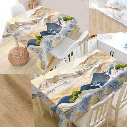 New Tablecloth Deer Personalized Simplicity Pattern Oxford Fabric Dustproof Dinner Table Cloth Wedding Decoration Table Cover
