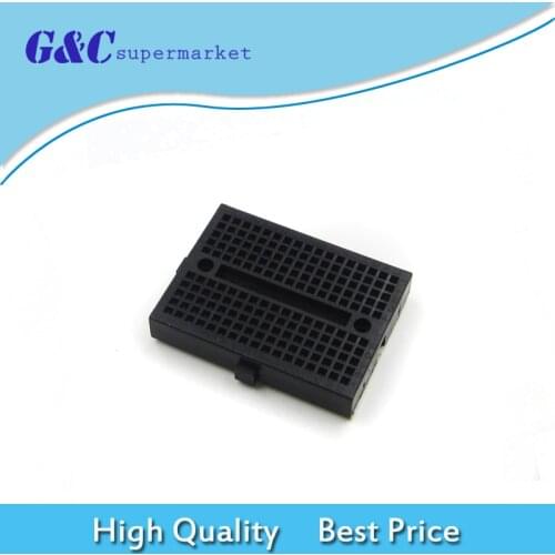 SYB-170 black Mini Solderless Breadboard Prototype Experiment Test Protoboard 170 Tie-Points For Arduino Shield diy electronics