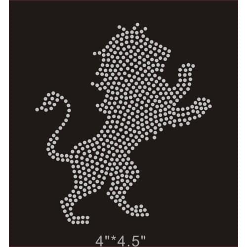 2pc/lot Lion sticker transfers design iron on transfer patches hot fix rhinestone transfer motifs fixing rhinestones