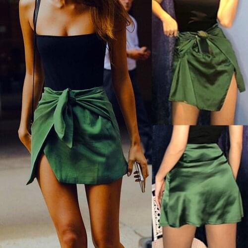 Sagace 2021 versatile high waist sexy short skirt small foreign style skirt bow decorative skirt мини-юбки 2021