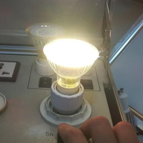 Replace JDR 20w 35w Halogen bulb MR16 12V glass led bulb 3w 18leds SMD2835 Spotlight GU10 220V LED spot light bulb warm white
