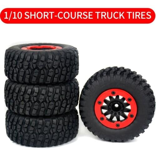 1:10 RC Remote Control Model Cars Short-course Truck Tire Off-road vehicle Buggy Tires Wheel Wheels Huanqi 727 REMO Parts
