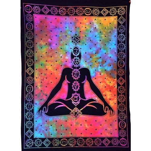 2021 Hawkalice Psychedelic Tapestry Yoga Meditation Tapestries Trippy Tapestry Hippie Bohemian Tapestry Wall Hanging 39x29 inc