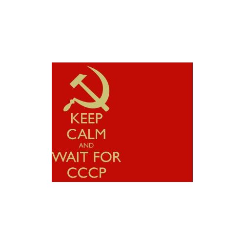 3x5ft KEEP CALM AND WAIT FOR CCCP FLAG 100% polyester BANNER