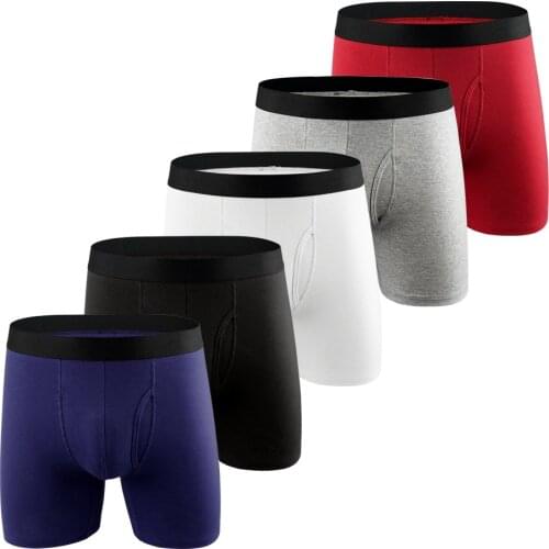 Boxers Long Underwear Men Sexy Gay hot Mens Boxer Cotton Shorts Panties Mens Underwear Penis Pouch Sports Underpants Hombre