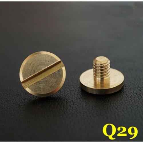 50pc Q29-10*5 Solid Brass belt screw Chicago Screw Leathercraft