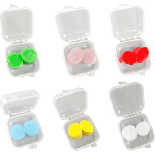 6 Pairs Waterproof Silicone Moldable Noise Cancelling Sound Blocking Reduction Earplugs for Swimming Snoring Airplanes