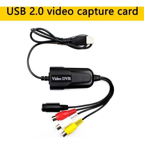Easycap USB 2.0 Video Capture Card adapter Video Recorder Edit DVR 4 Channel TV DVD VHS TV For Win7/8/10/XP/Vista Drive free