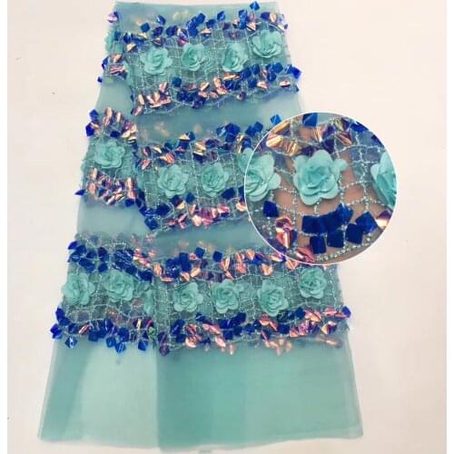 African Lace Fabric 2021 Ladies High Quality Lace Embroidery French Nigerian Sequins Tulle Lace Fabric ZX3562