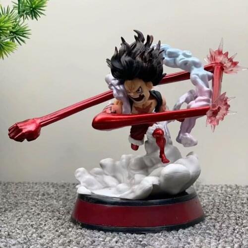Anime One Piece Snake Man Monkey D Luffy PVC Action Figure Statue Anime Figurines Model Toys Doll gift 12cm