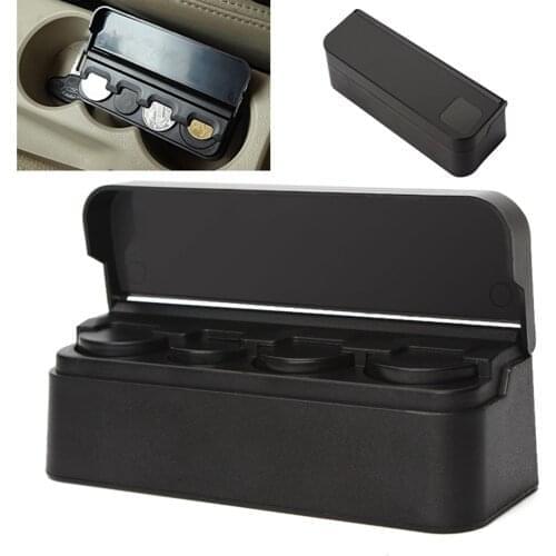 Car Accessories Coin Storage Case Box Holder Dashboard Armrest Mounting Plastic Off Road 4x4 Truck SUV RV MPV Auto Orginazer