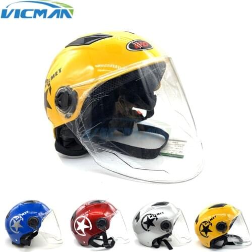 Electric bicycle helmet motorcycle helmet Scooter Open Face Half Baseball Cap Anti-UV Safety Hard Hat Motocross Helmet Mult