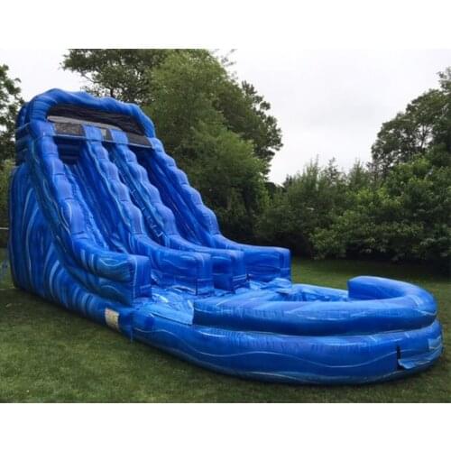 Large Size Factory price PVC material Inflatable Slide with pool Bouncy Slide for commerical use