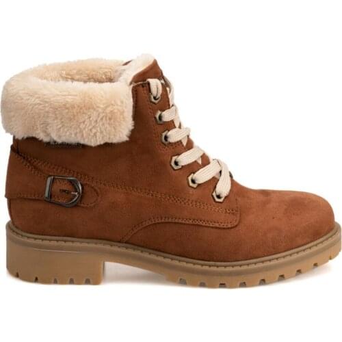 Tan Women 'S Boots inner part woolen winter Christmas gift shoes waterproof