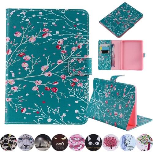 For Amazon Kindle Paperwhite 4 3 2 1 Cover Cartoon Folding Folio magnet Flip wallet Shell Paper white 1/2/3/4 e book Case Stand