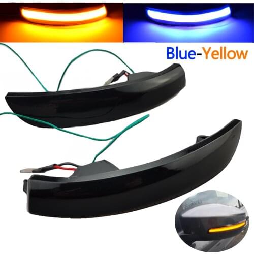2PCS Dynamic Turn Signal LED Side Rearview Mirror Indicator Blinker For Ford Kuga Escape EcoSport 2013 2014 2015 2016 2017 2018