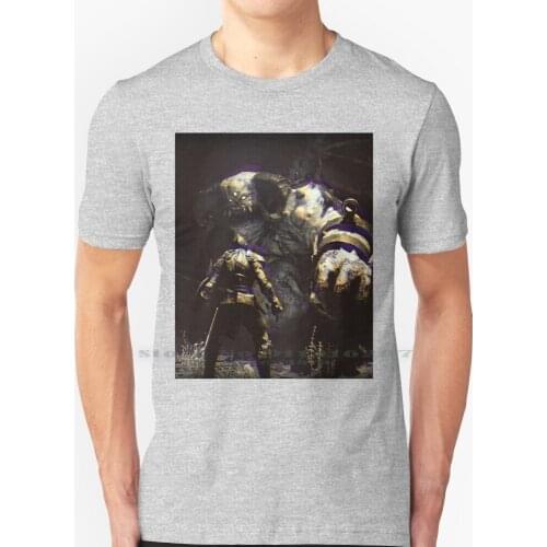 Retro Demon Souls T Shirt 100% Pure Cotton Retro Vintage Demon Souls Monster Knight Fantasy Hero Gaming Dark Fear Ghost Remake