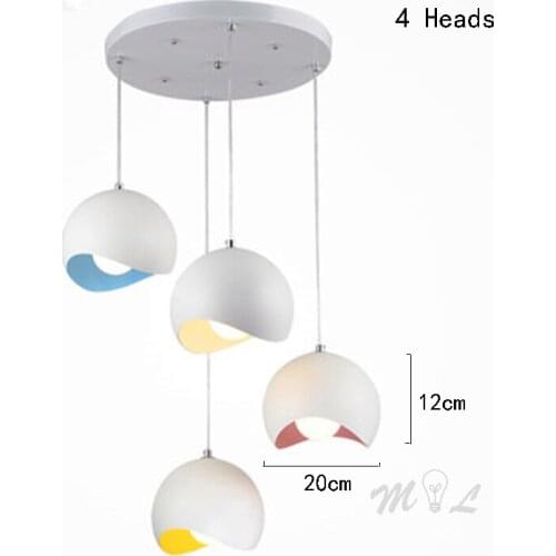 Creative Colourful Pendant Lights Home Deco Modern Aluminum Hanging Lamps for Living Room Bedroom Lamp Loft Light Fixture Abajur