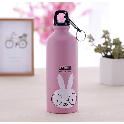 Cute Water Bottle 500ML Outdoor Anime Water Bottle Portable Sports Cycling Camping Hiking Mountaineering Drinkware Drinking Cup