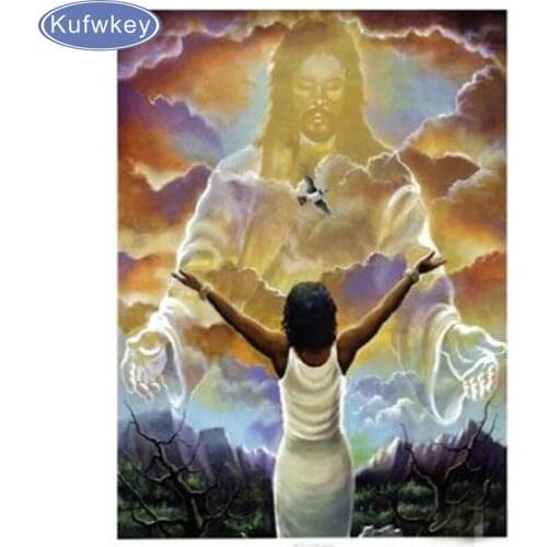 Mosaic Full Resin diamond painting jesus Cross Stitch kits Diamond Mosaic Craft Diamond Embroidery Diy Needlework Religious