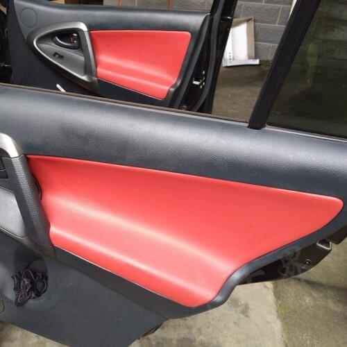 Customzied Color Microfibre Leather Doors Panel Armrest Protecive Cover For Toyota RAV4 2009 10 11 12 RHD Valid CAB107