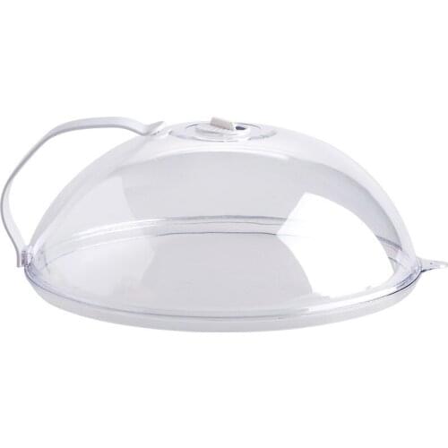 Clear Large Plastic 26cm Food Cover with Steam Vent, Handle Microwave Plate Cover Splatter Guard Dish Dustproof Cover