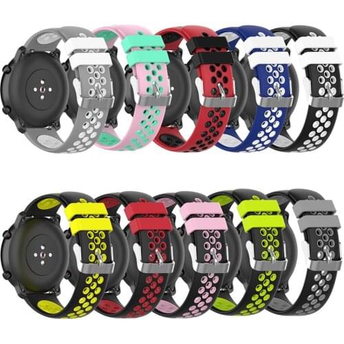 20mm Silicone Replacement Watchband for Garmin Vivomove 3 /HR Sport For Samsung Gear Sport R600 Amazfit GTR For Ticwatch 2 /E