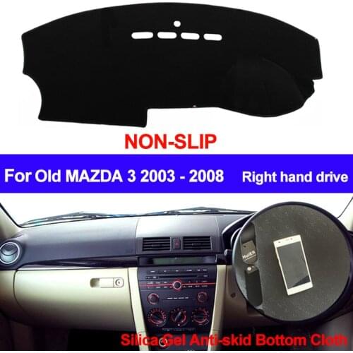 TAIJS RHD For Old Mazda 3 2003 2004 2005 2006 2007 2008 Dashboard Cover Auto DashMat Silicone Non-Slip Sun Shade Dash Board Pad