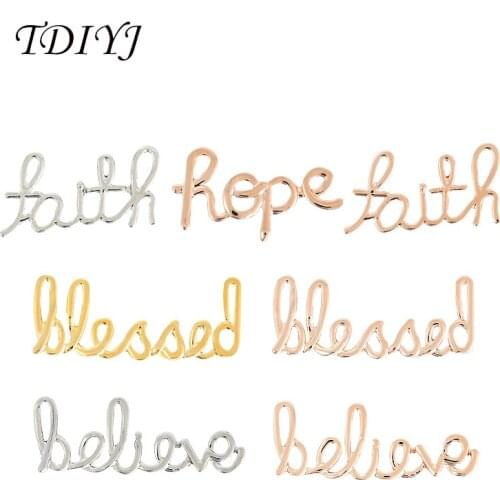 TDIYJ New Arrival Mixed Letter Keeper Charms fit for Wrappable Leather Keeper Bracelet for Women Gifts 10Pcs/lot