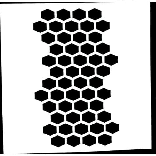 1PC Honeycomb Shaped Reusable Stencil Airbrush Painting Art DIY Home Decor Scrap booking Album Crafts