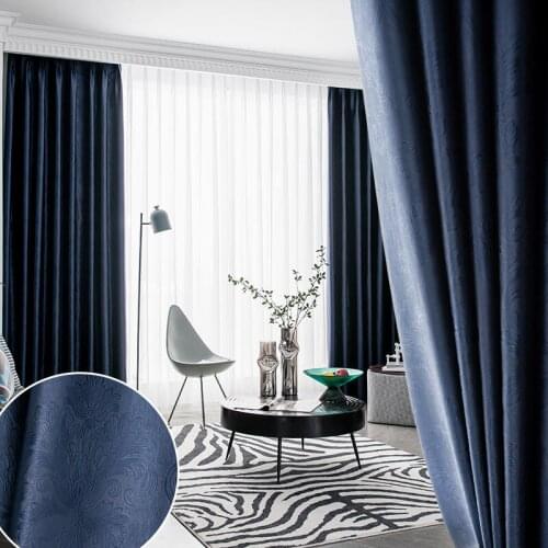 Thicken Finished Blackout Curtains For Bedroom Insulation Soundproof For Living Room Window Curtain Cloth