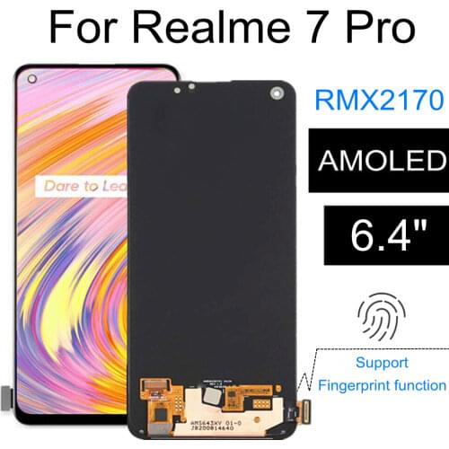 6.40" AMOLED For Realme 7 Pro RMX2170 LCD Display Touch Screen Digitizer Assembly Replacement