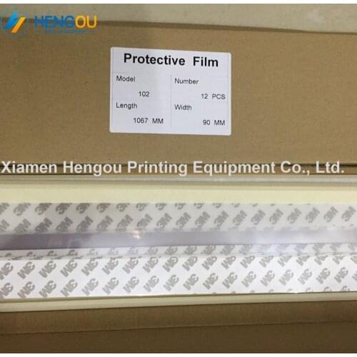 1 Box with 12 pieces 82.008.119F/02 CD102 SM102 XL105 XL106 Hengoucn machine protective film Size 90x1067mm
