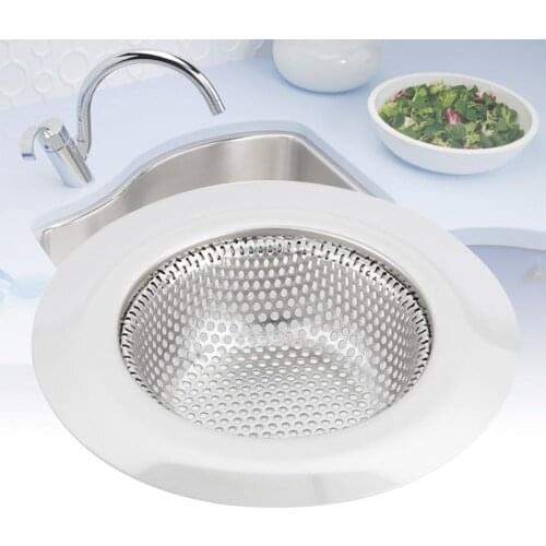 1Pc Stainless Steel Sink Strainers Hair Colanders Accessories Drain Bathroom For Kitchen Sink Tool K0S4