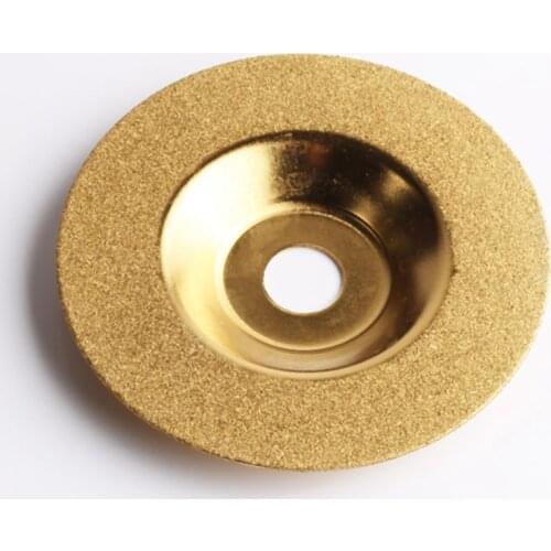 100Mm Gold Diamond Titanium Grinding Wheel Saw Circular Cutting Disc Milling Cutter Tool Sharpener Angle Grinder Accessories