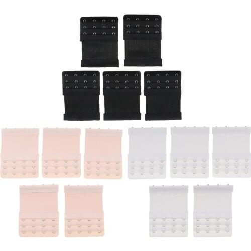15pcs Adjustable Elastic Bra Extension 4 Hook Bra Extender DIY Bra Extender Women Brassiere Elastic Back Extension Accessories